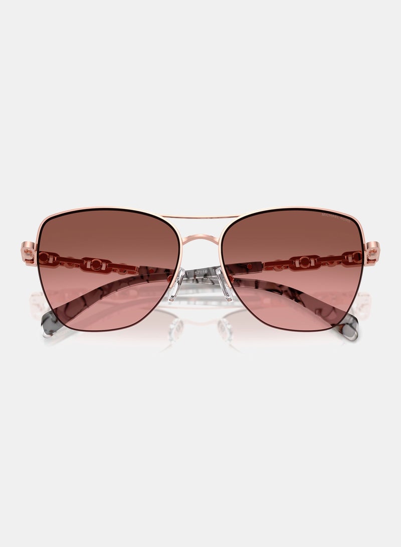 Michael Kors Semi-Rimless Square Sunglasses 1163 110811 - Image 4